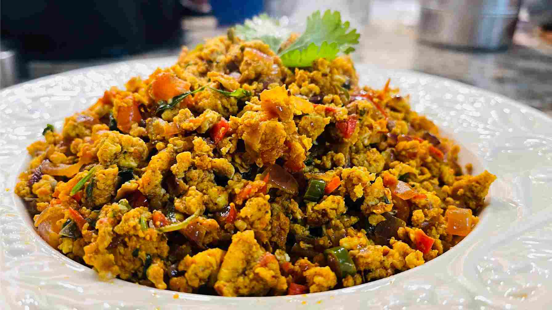 Egg Bhurjee with Bombay Pav