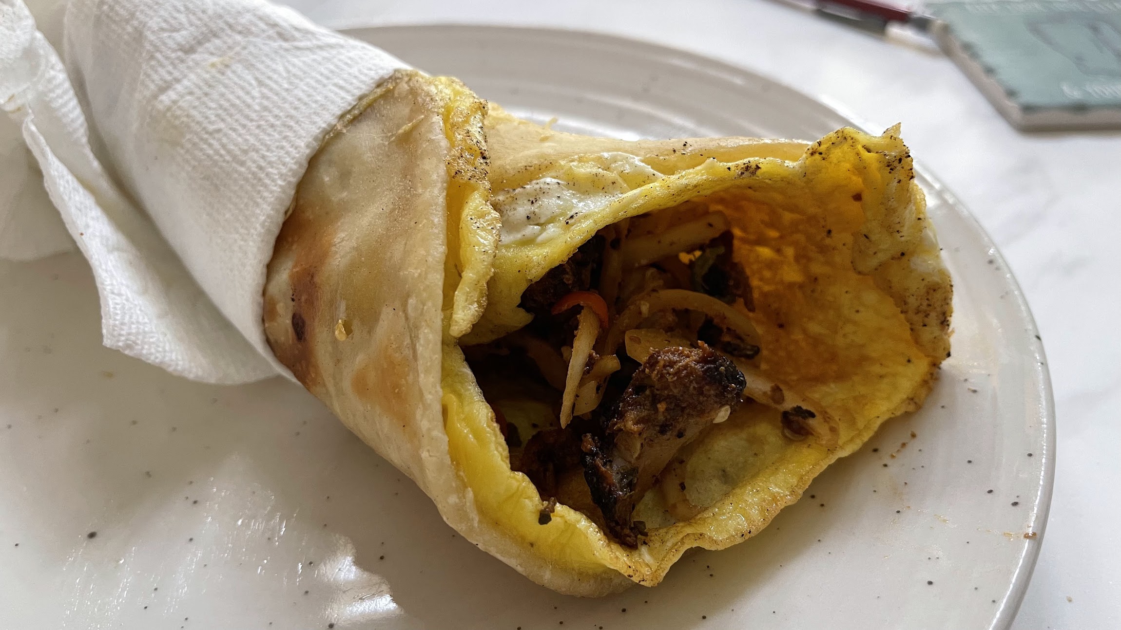 Chicken Egg Kathi Kabab Roll